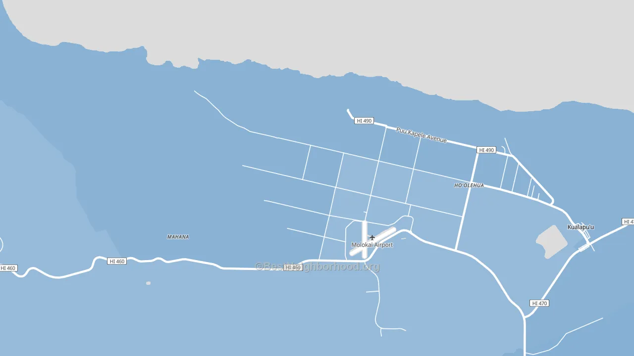 Kalae, HI block-group political-lean map