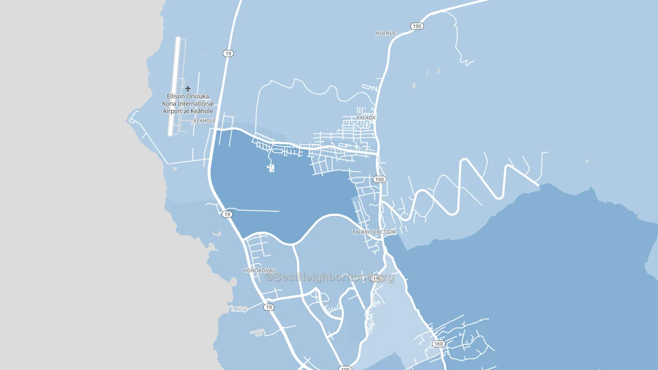 Kalaoa, HI block-group political-lean map
