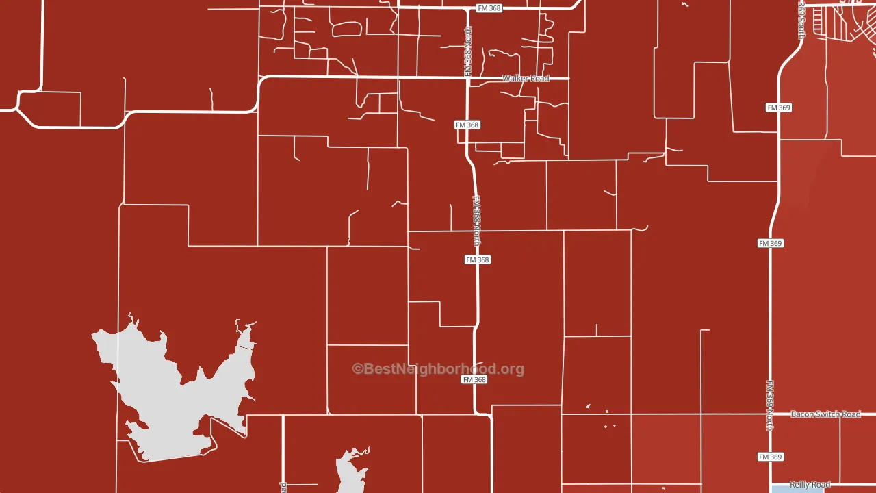 Kamay, TX block-group political-lean map
