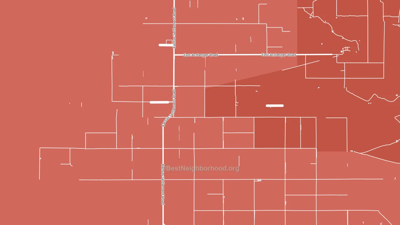 Kansas Settlement, AZ block-group political-lean map
