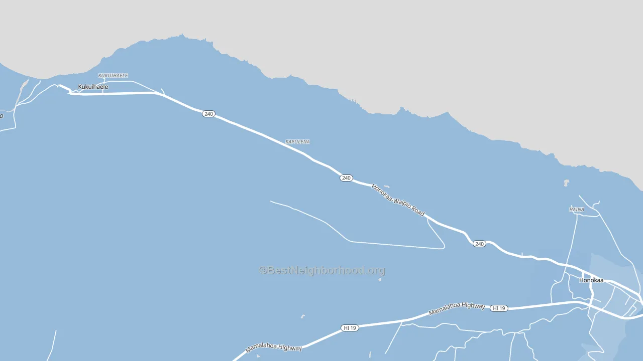 Kapulena, HI block-group political-lean map