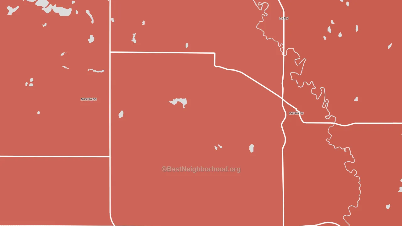 Kathryn, ND block-group political-lean map