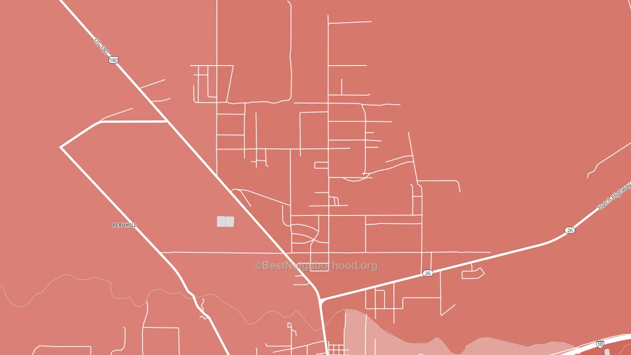 Keeler Farm, NM block-group political-lean map