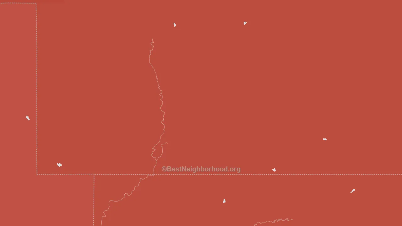Keene, KS block-group political-lean map