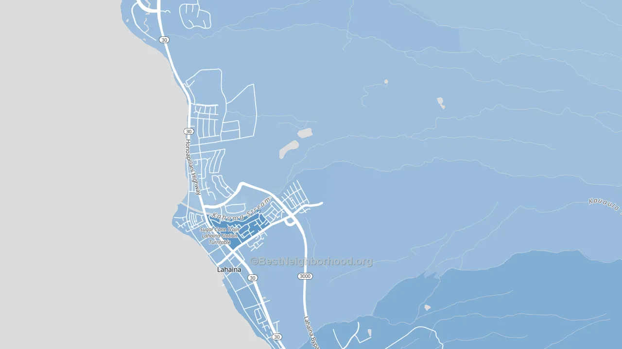 Kelawea, HI block-group political-lean map