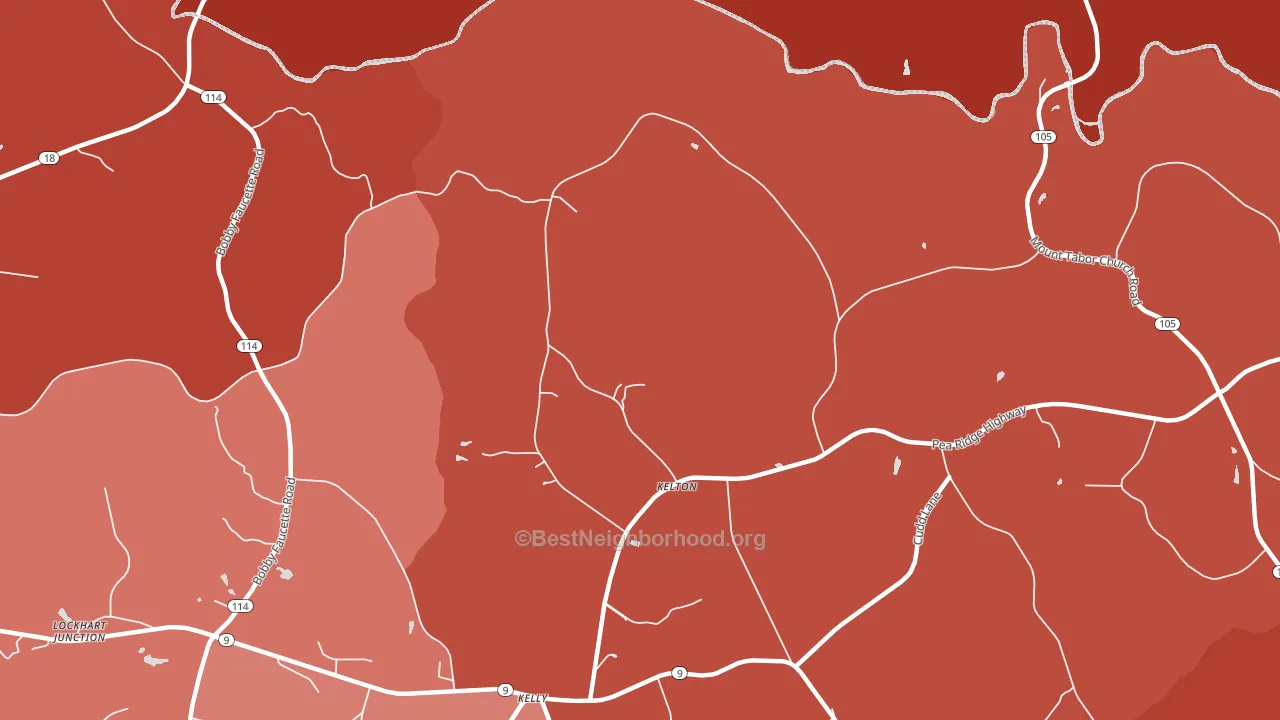 Kelton, SC block-group political-lean map