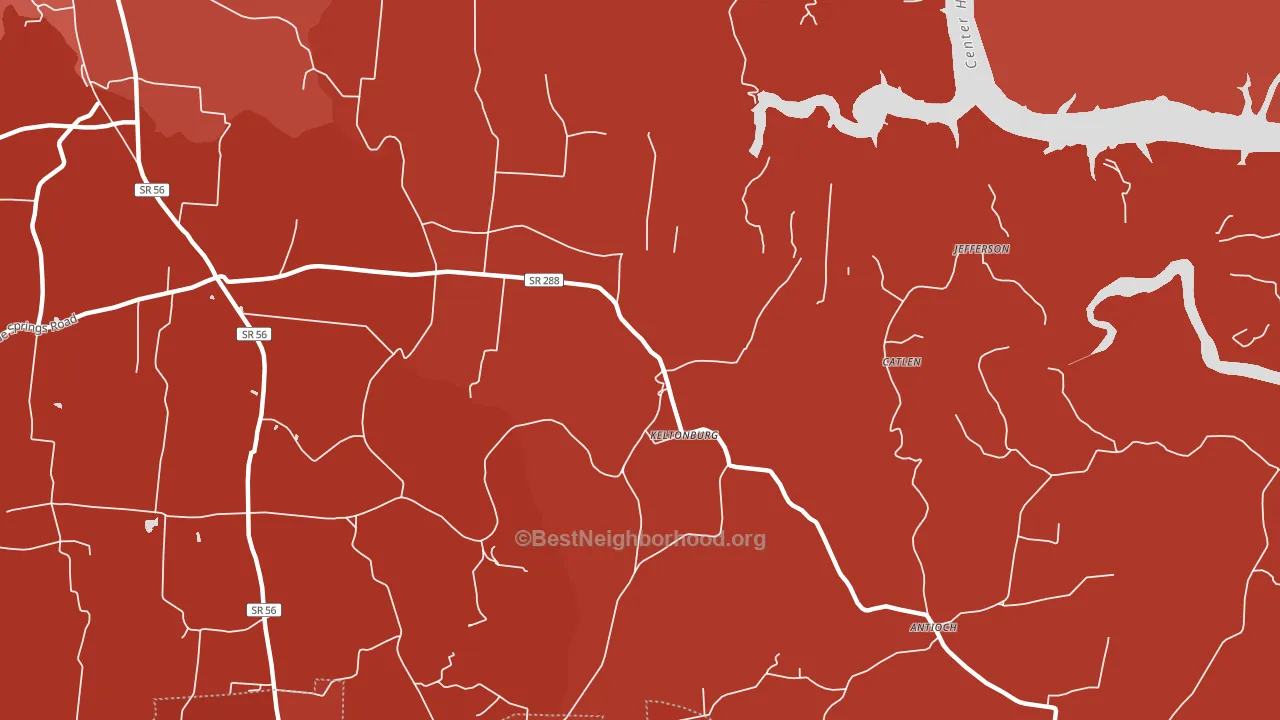 Keltonburg, TN block-group political-lean map