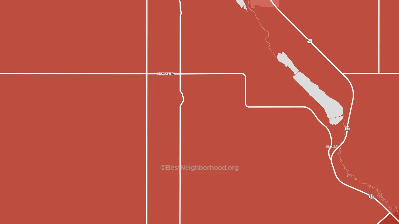 Kenaston, ND block-group political-lean map