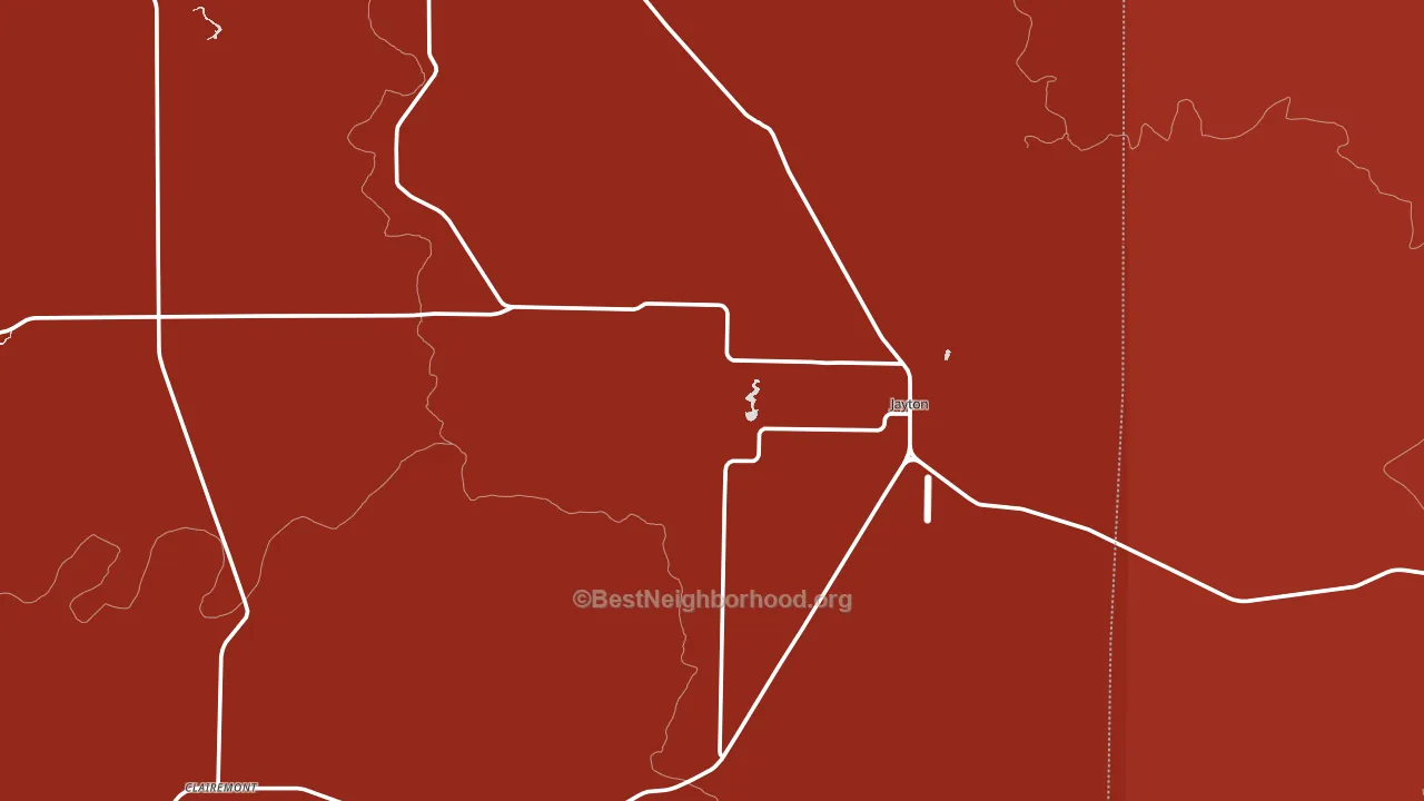 Kent County, TX block-group political-lean map