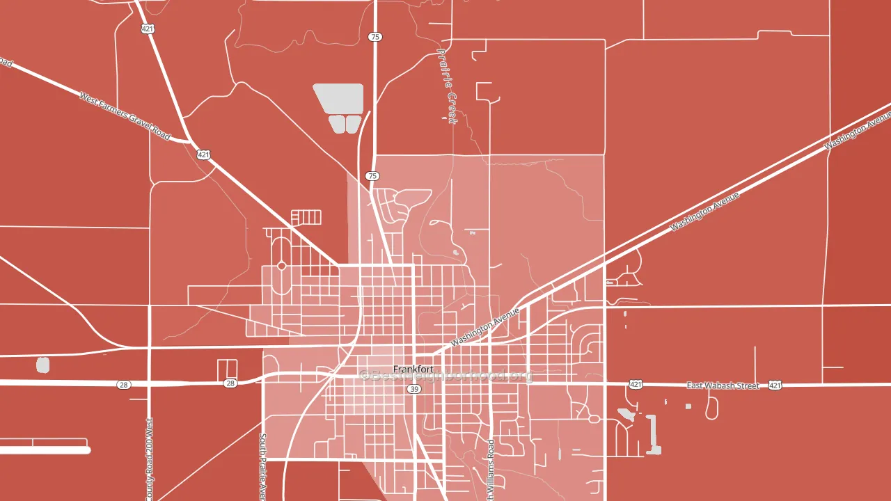 Kentwood, IN block-group political-lean map