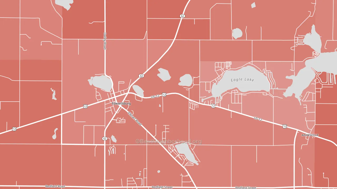 Kessington, MI block-group political-lean map