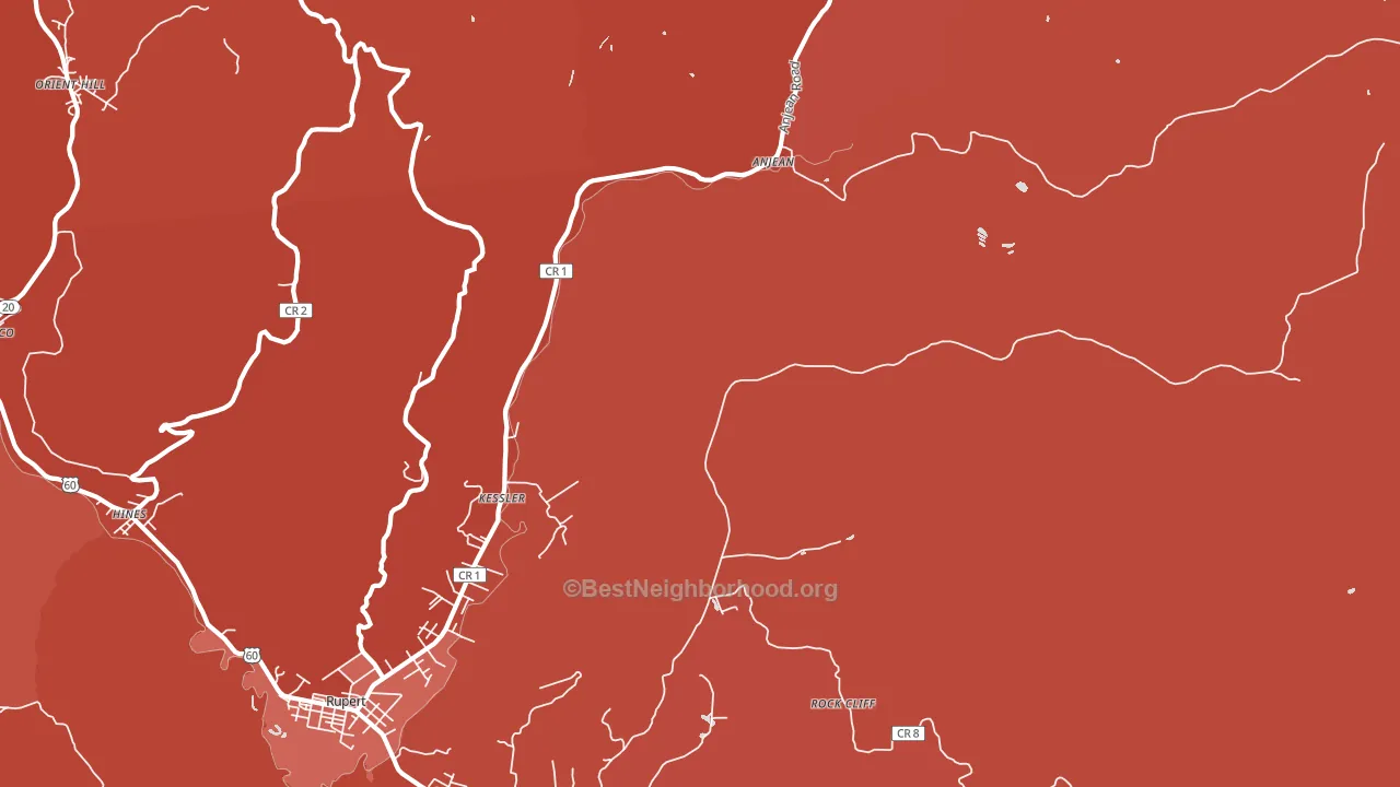 Kessler, WV block-group political-lean map