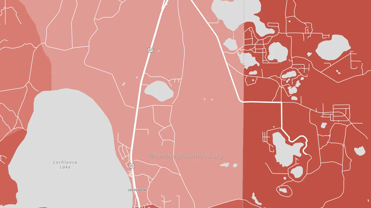 Keuka, FL block-group political-lean map