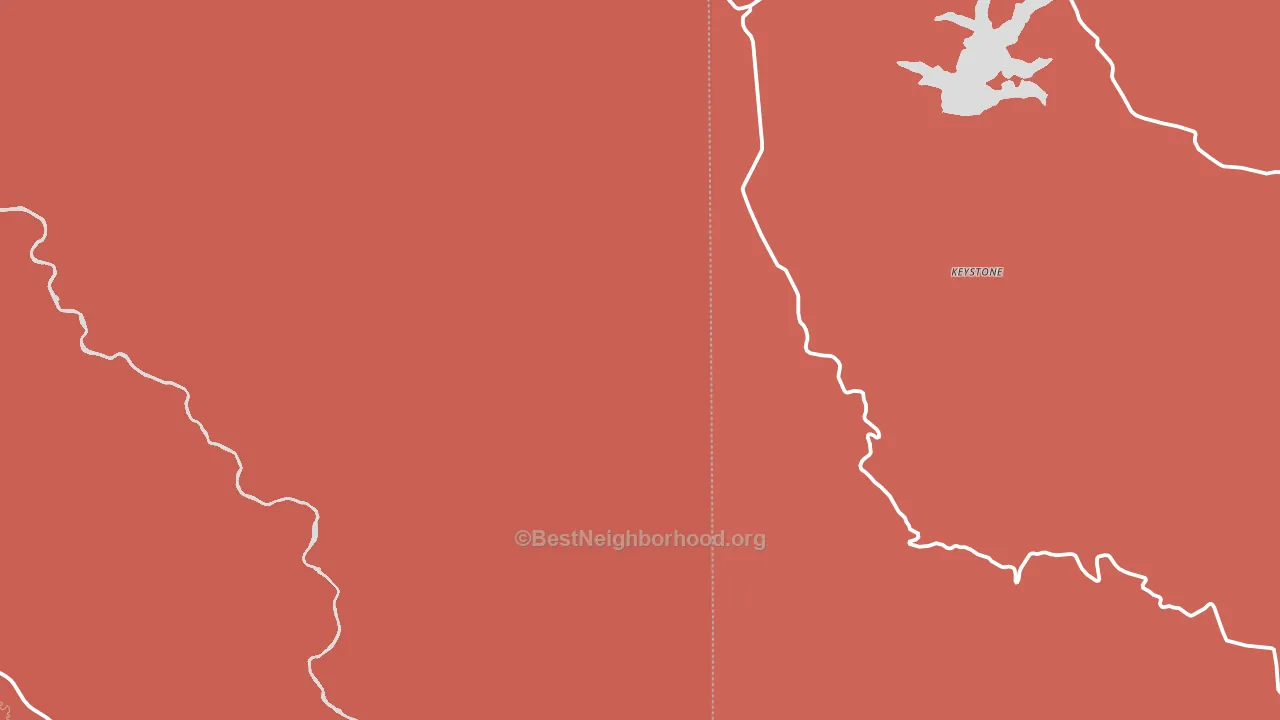 Keystone, WY block-group political-lean map