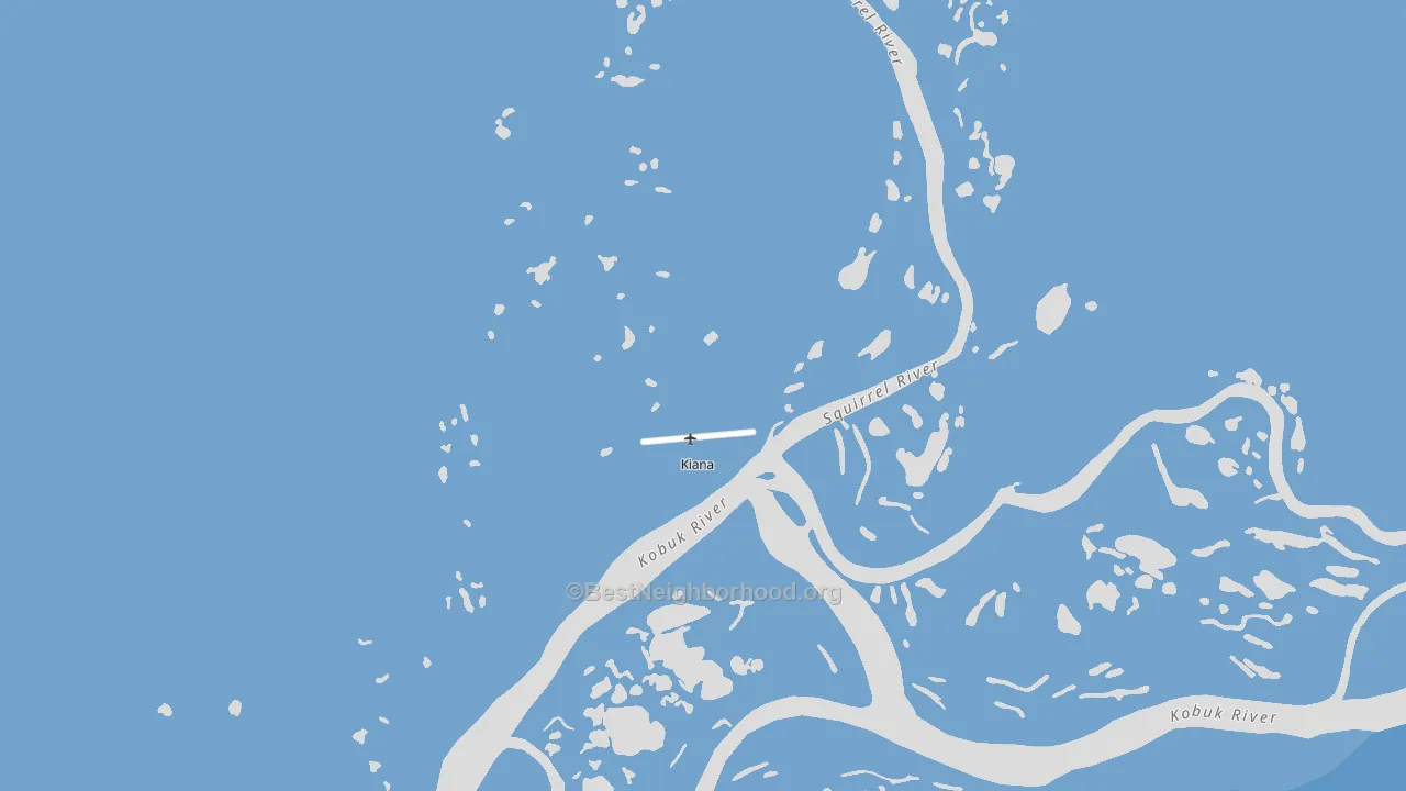 Kiana, AK block-group political-lean map