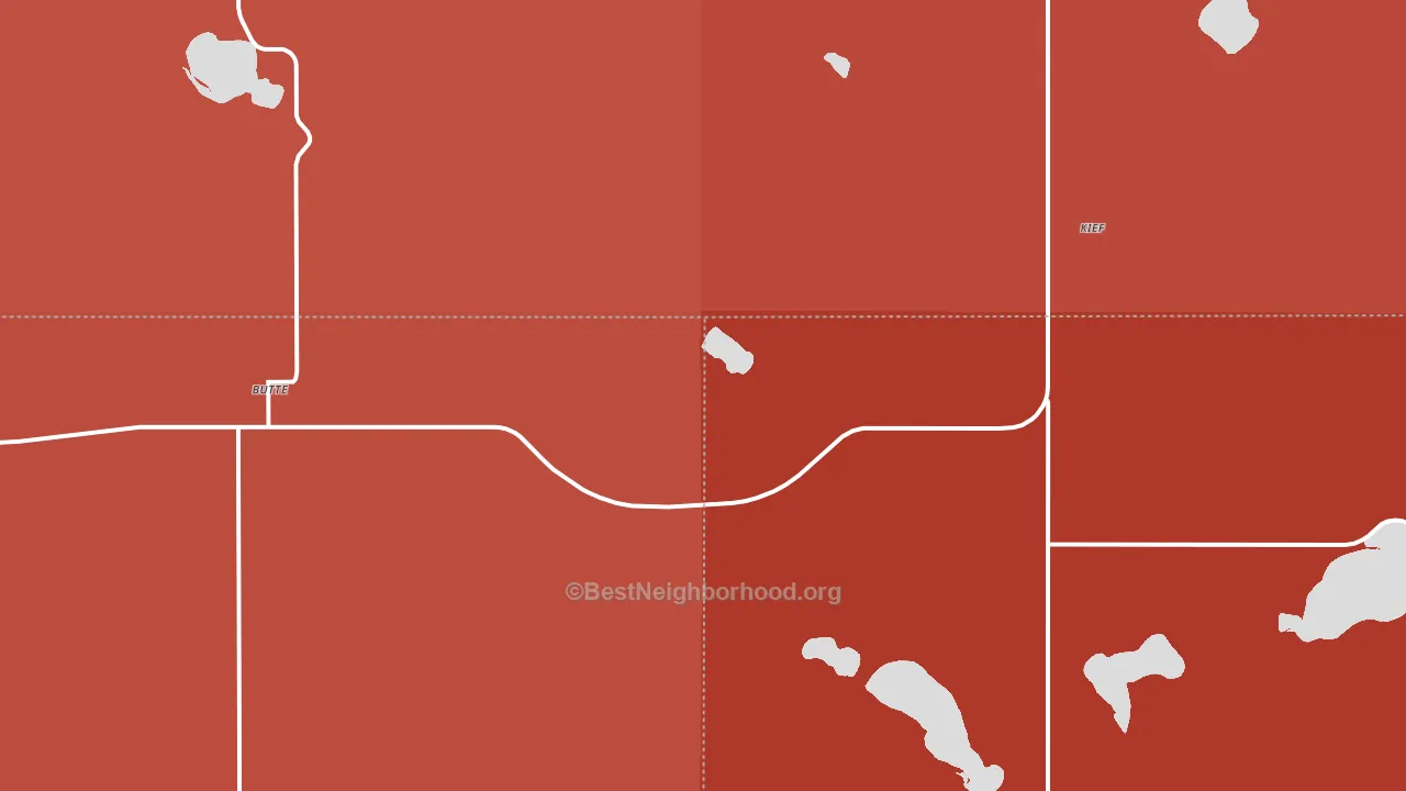 Kief, ND block-group political-lean map