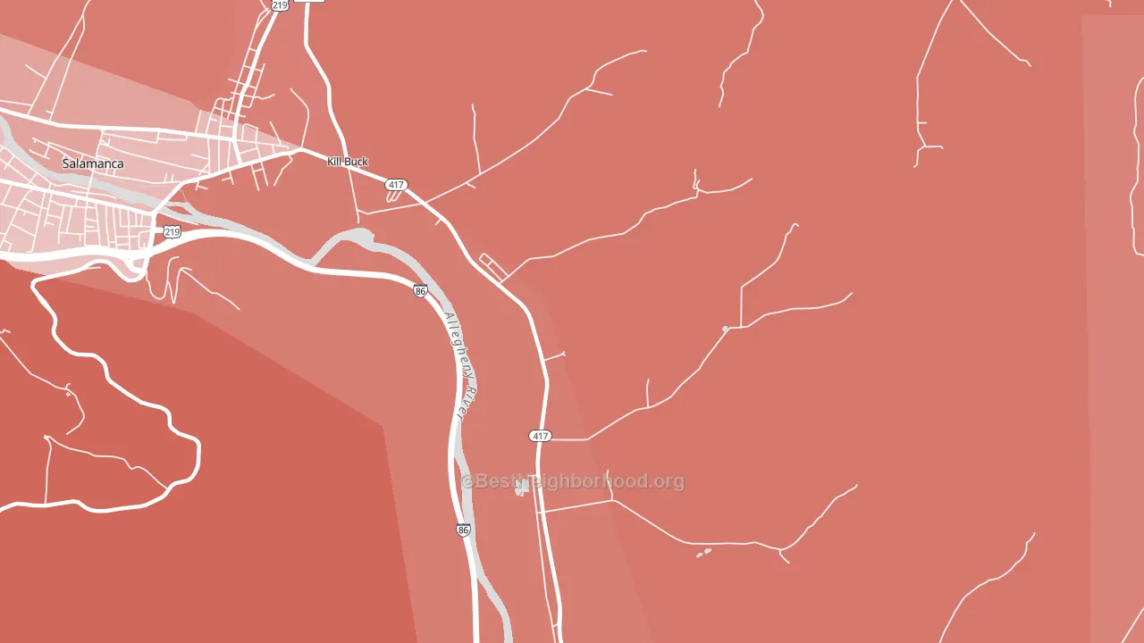 Kill Buck, NY block-group political-lean map