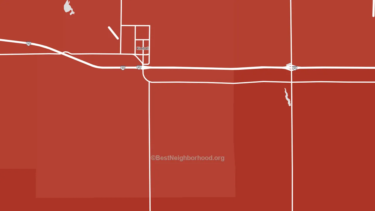 Kimball, SD block-group political-lean map