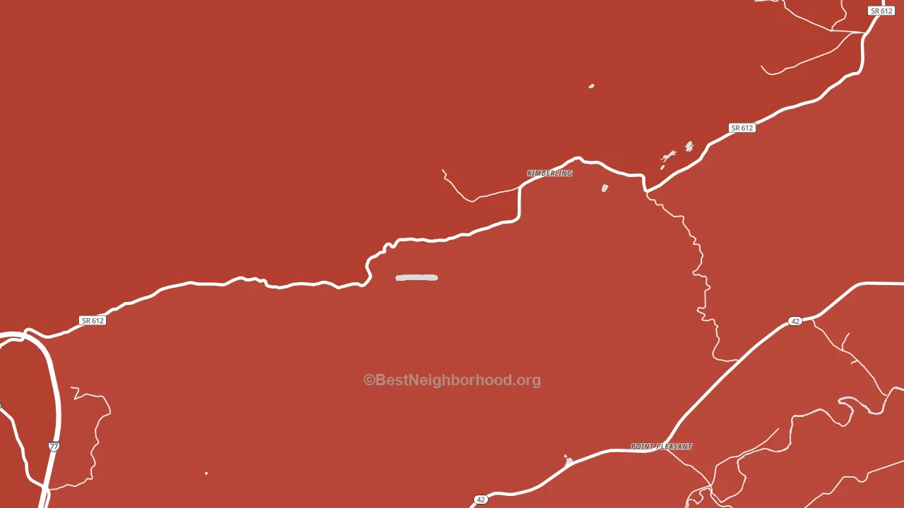 Kimberling, VA block-group political-lean map