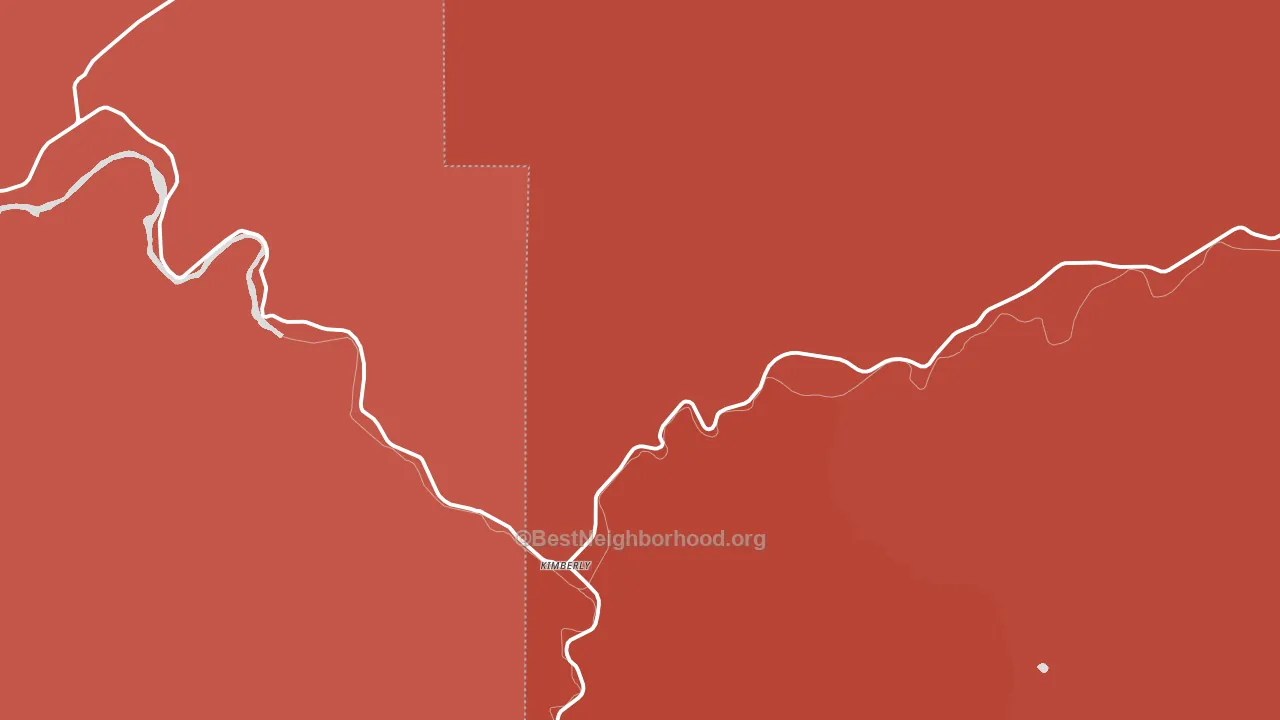 Kimberly, OR block-group political-lean map