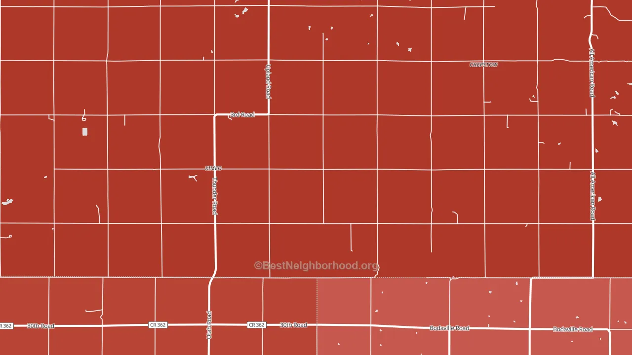 Kimeo, KS block-group political-lean map
