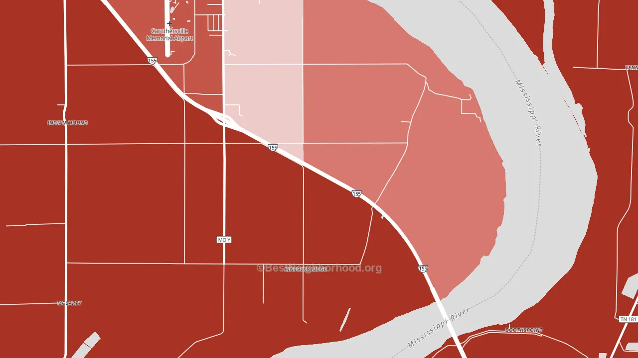 Kinfolks Ridge, MO block-group political-lean map