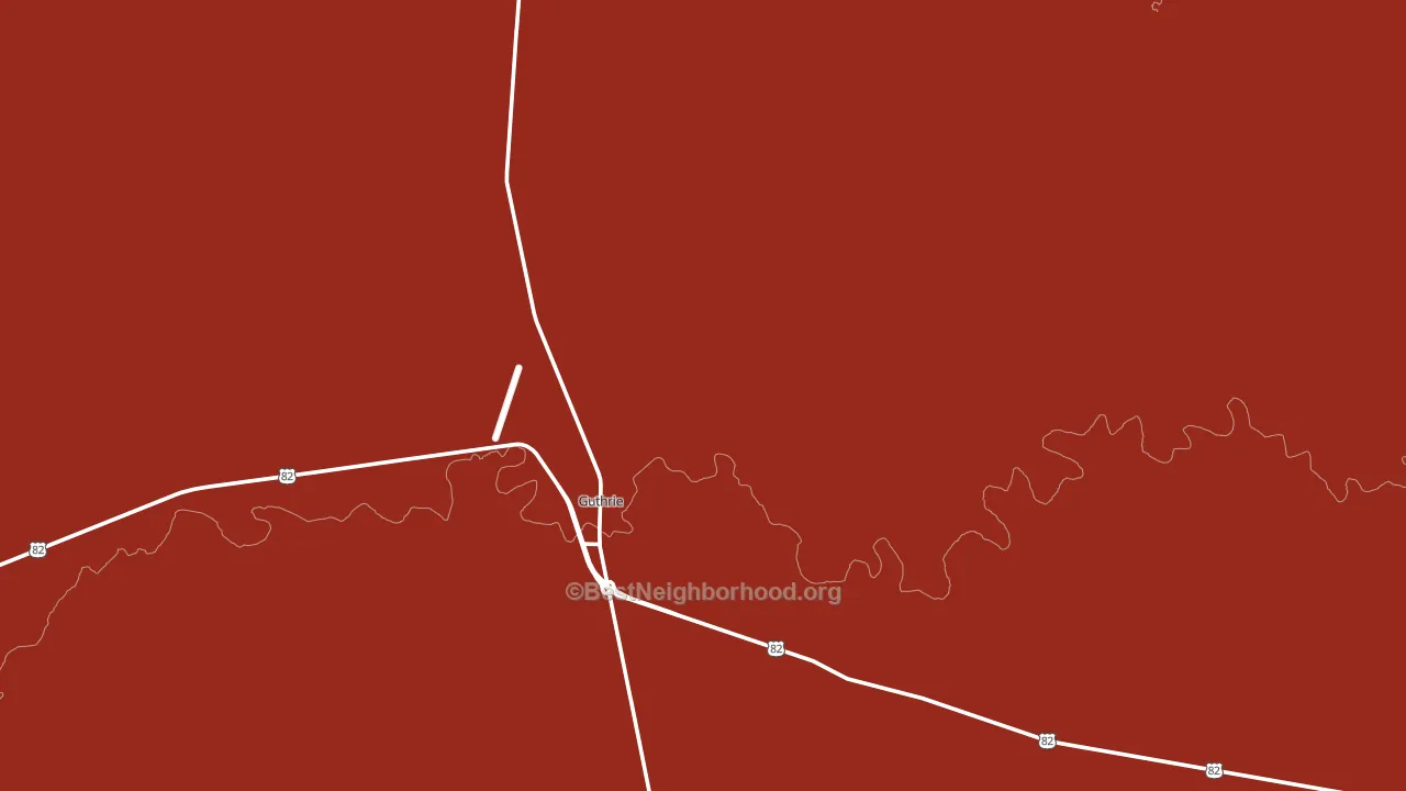 King County, TX block-group political-lean map
