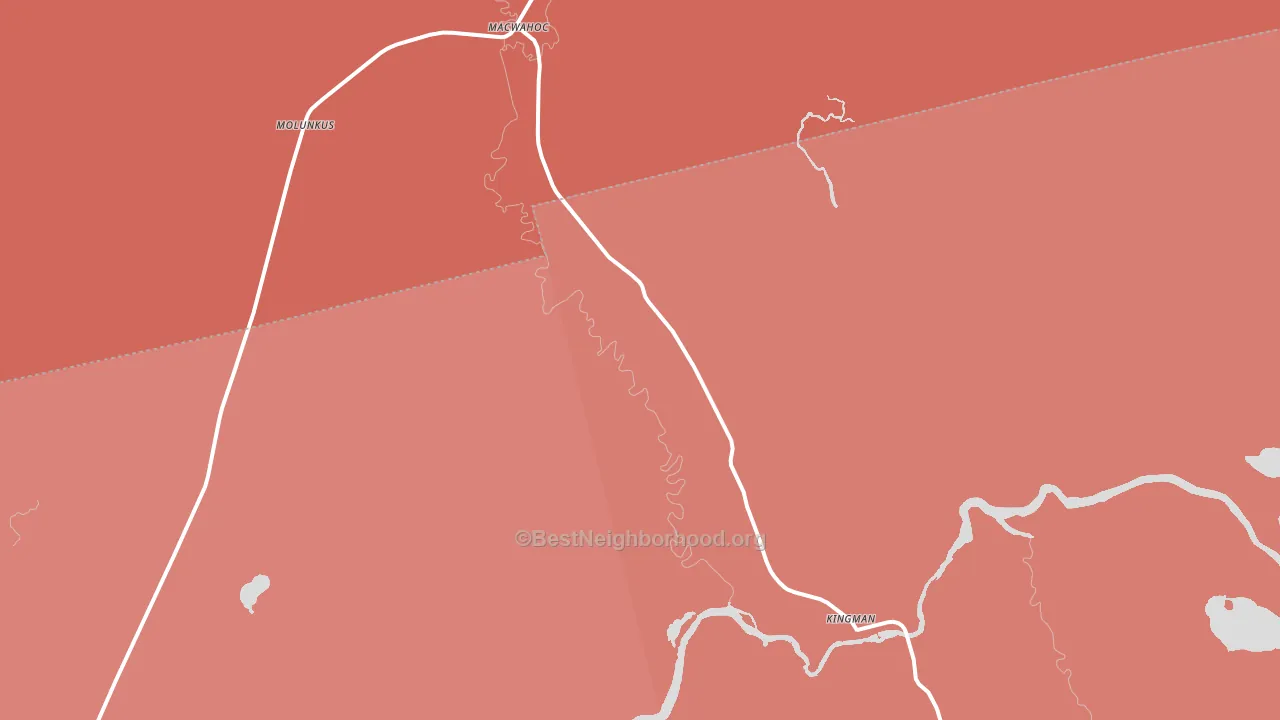 Kingman, ME block-group political-lean map