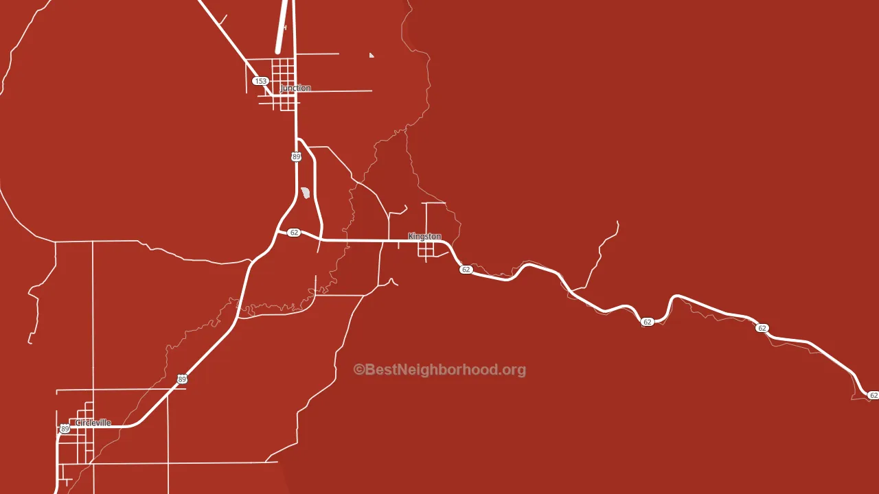 Kingston, UT block-group political-lean map