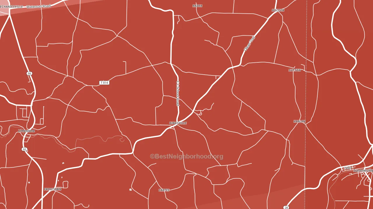 Kingsville, PA block-group political-lean map