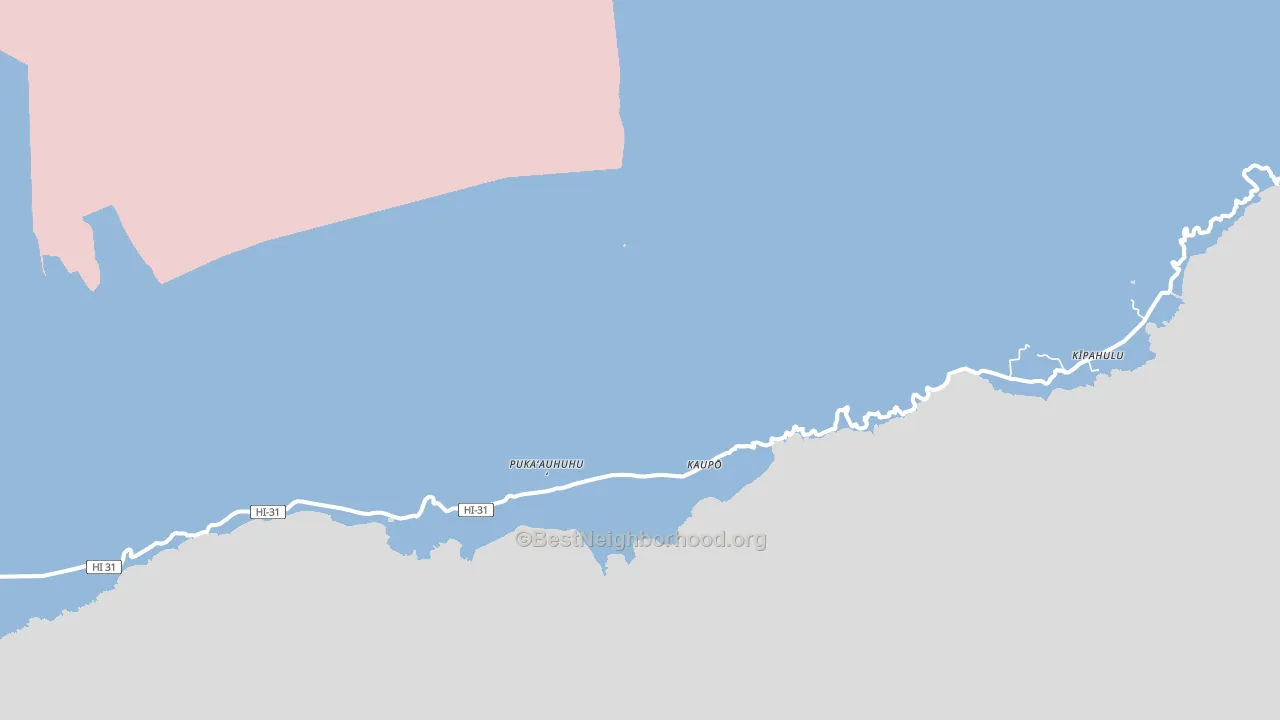 Kipahulu, HI block-group political-lean map