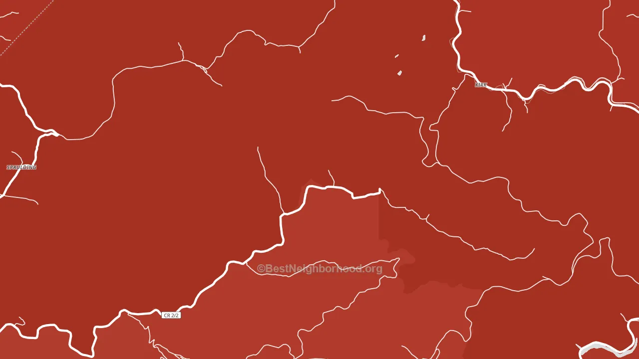 Kirk, WV block-group political-lean map