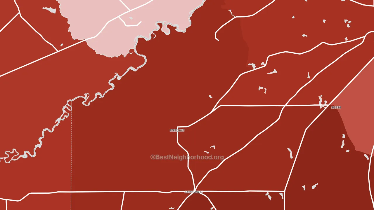 Kirkland, GA block-group political-lean map