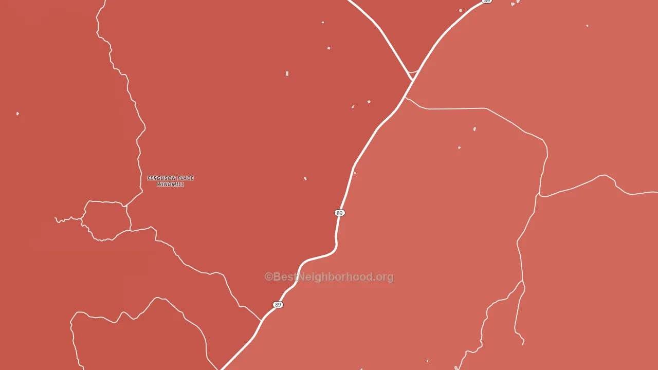 Kirkland Junction, AZ block-group political-lean map