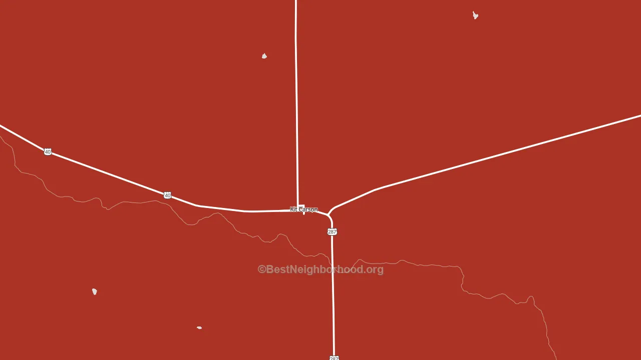Kit Carson, CO block-group political-lean map