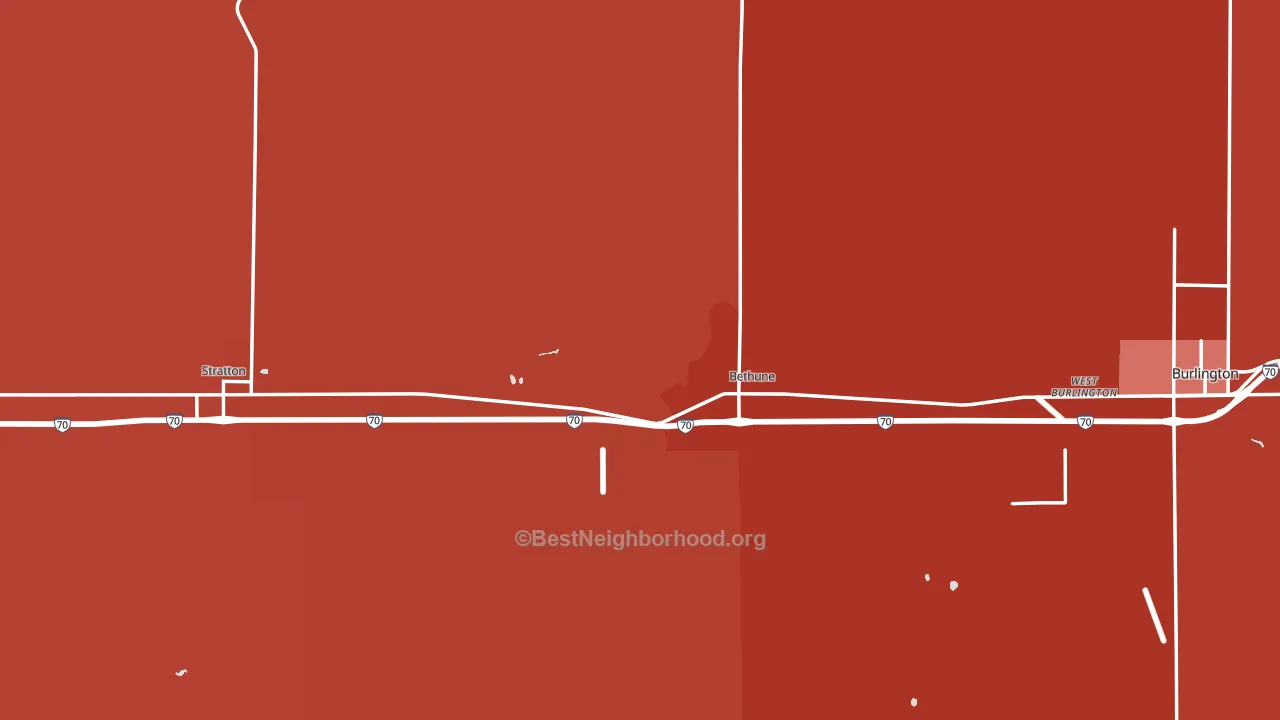 Kit Carson County, CO block-group political-lean map