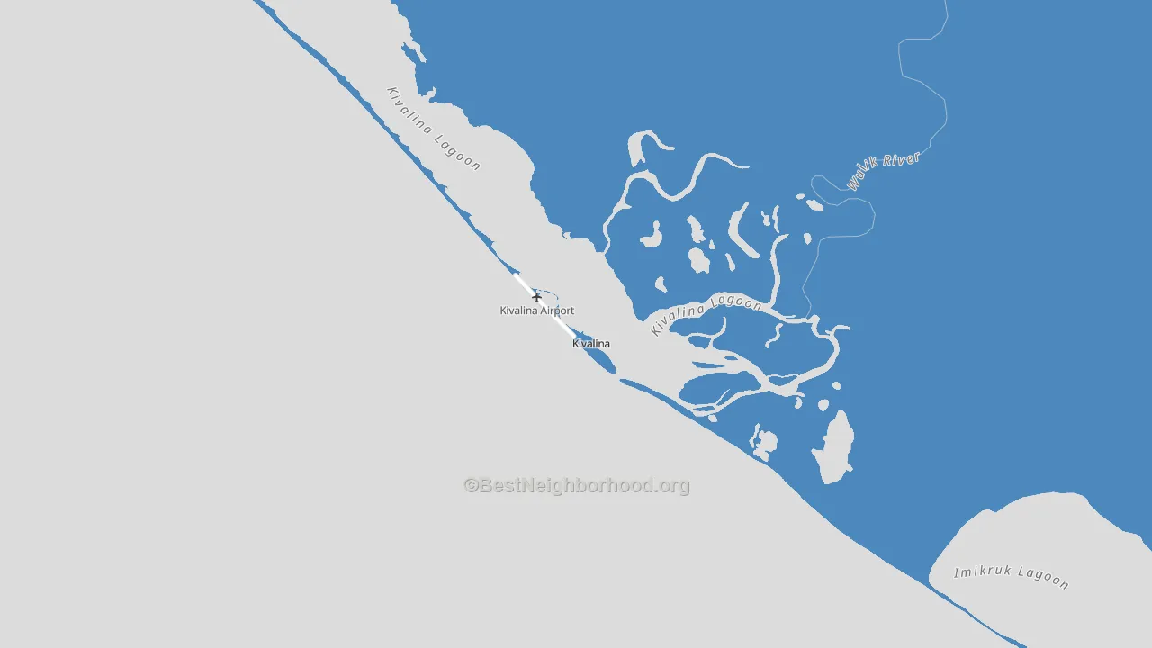 Kivalina, AK block-group political-lean map