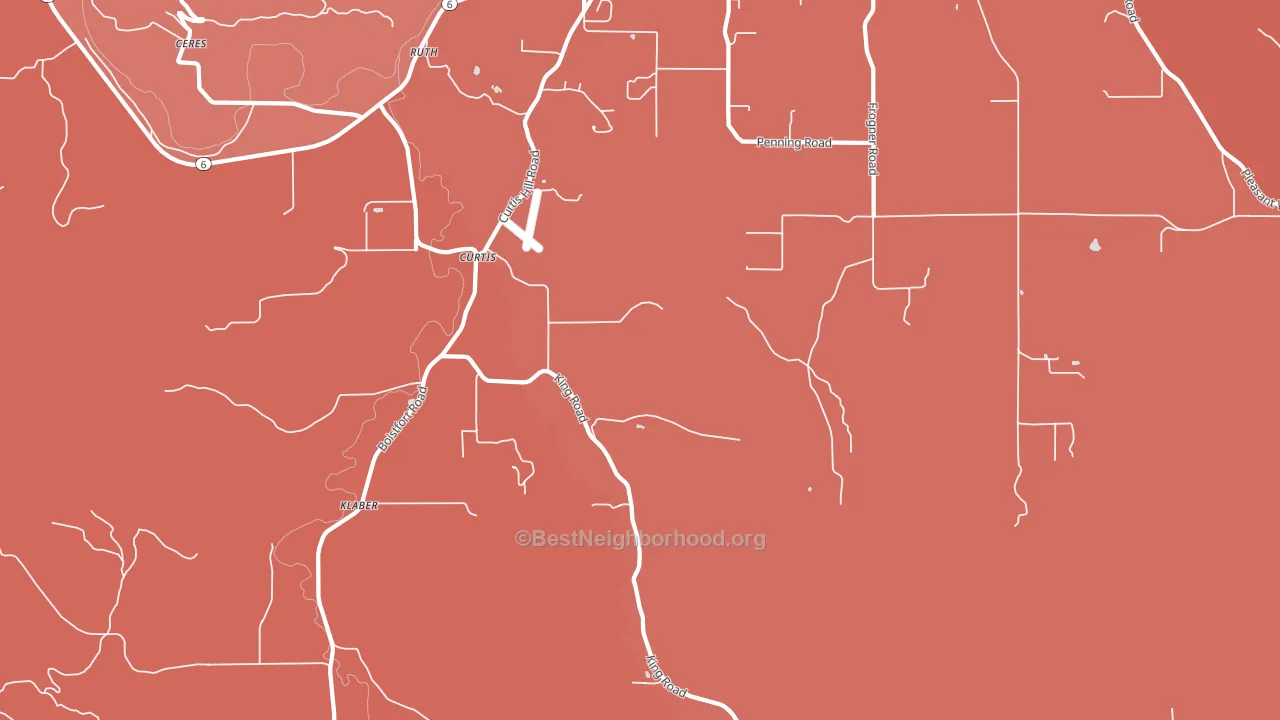 Klaber, WA block-group political-lean map