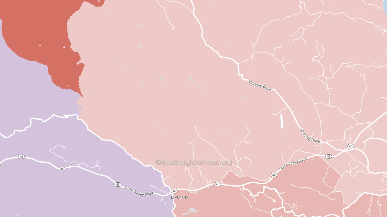 Klau, CA block-group political-lean map