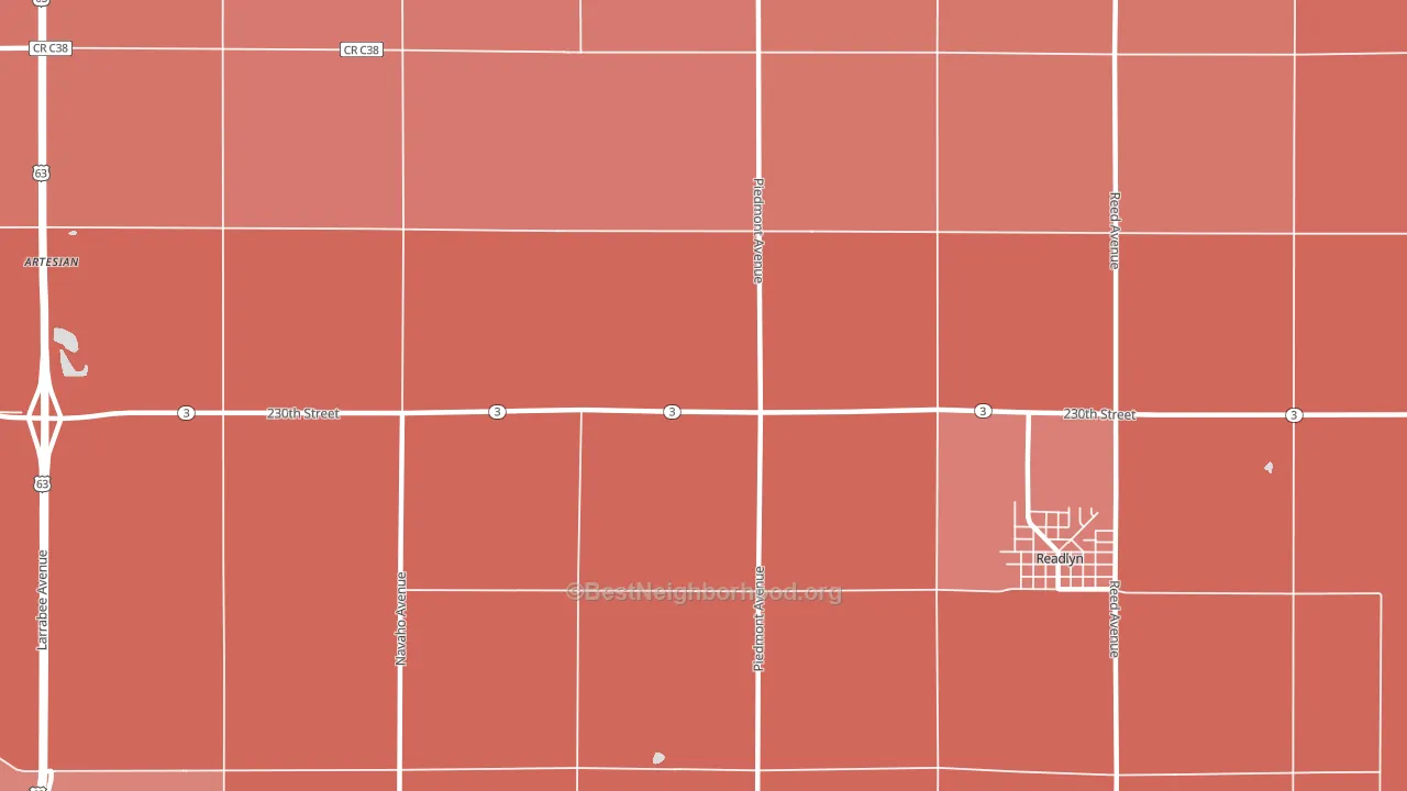 Knittel, IA block-group political-lean map