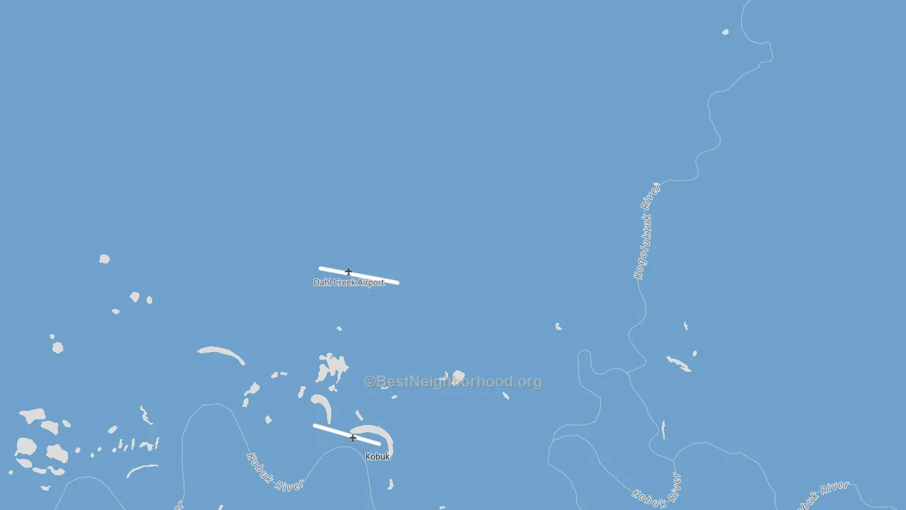 Kobuk, AK block-group political-lean map