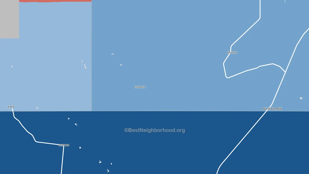 Kohatk, AZ block-group political-lean map