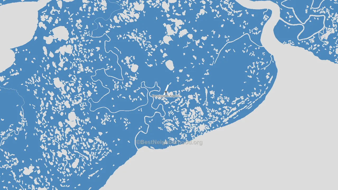 Kongiganak, AK block-group political-lean map