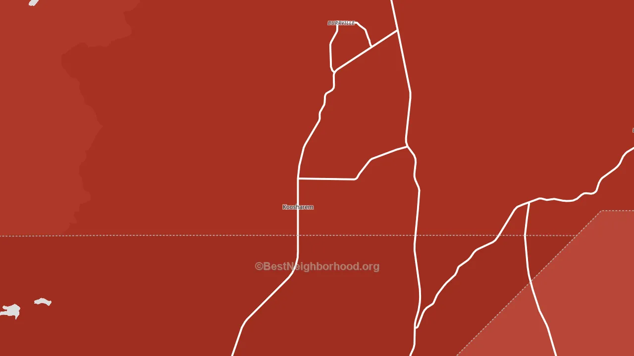 Koosharem, UT block-group political-lean map