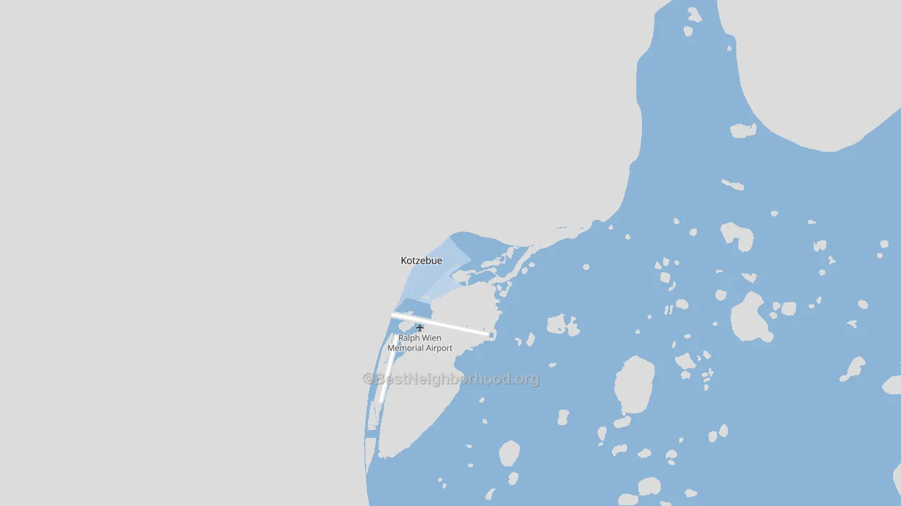 Kotzebue, AK block-group political-lean map