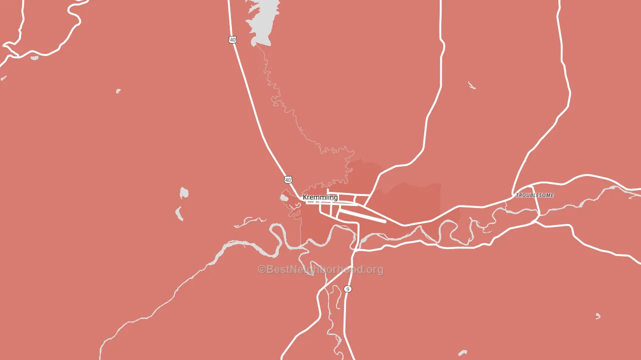 Kremmling, CO block-group political-lean map