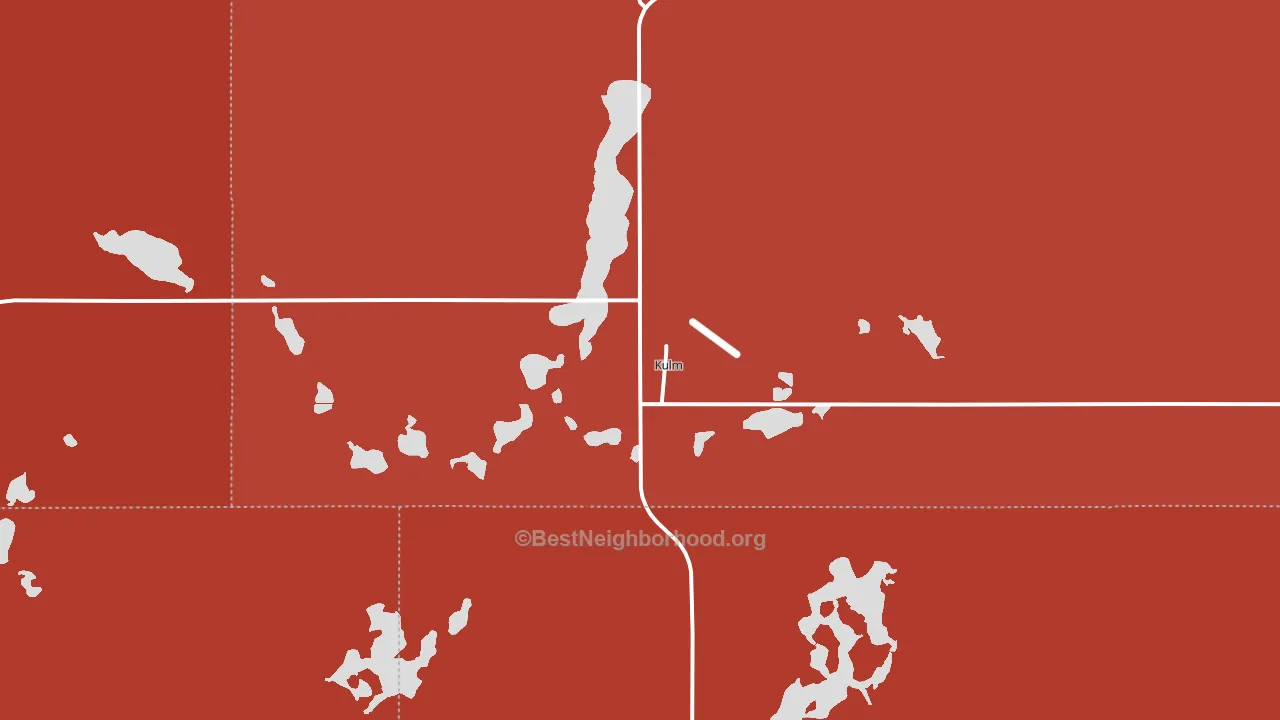 Kulm, ND block-group political-lean map