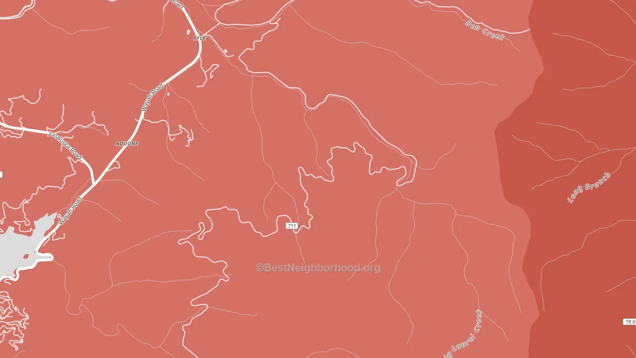 Kyle, NC block-group political-lean map
