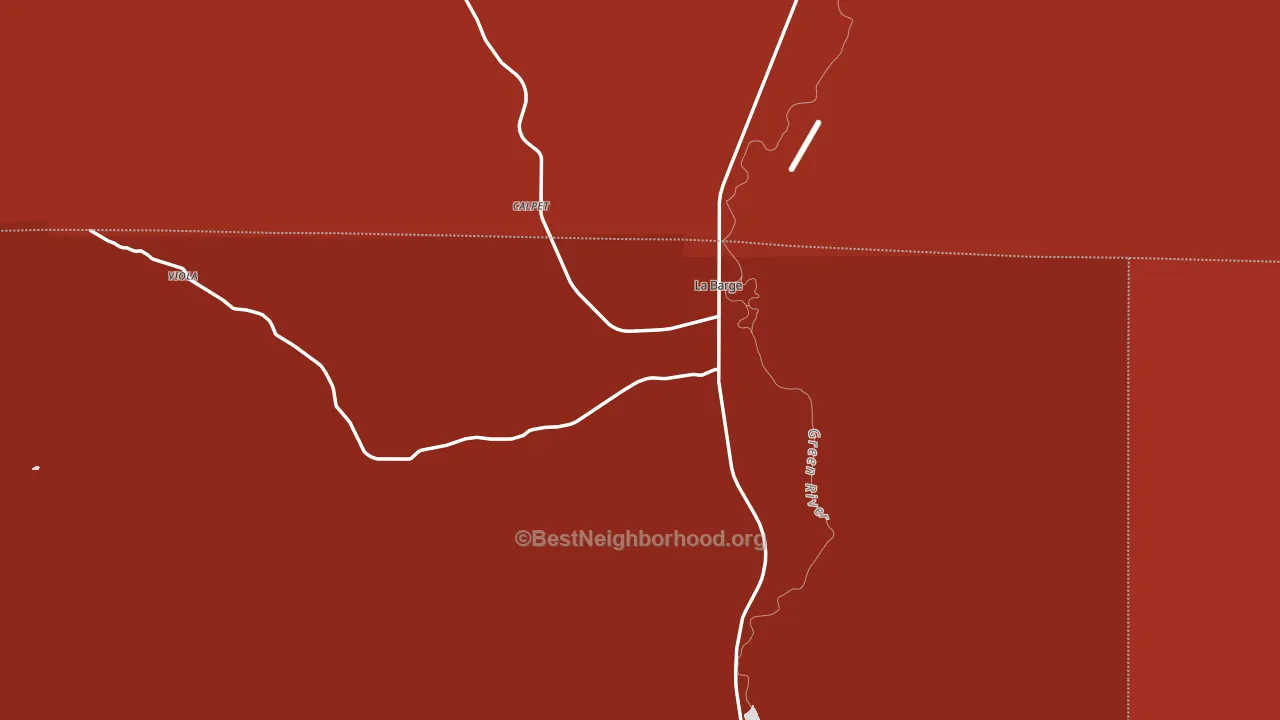 La Barge, WY block-group political-lean map