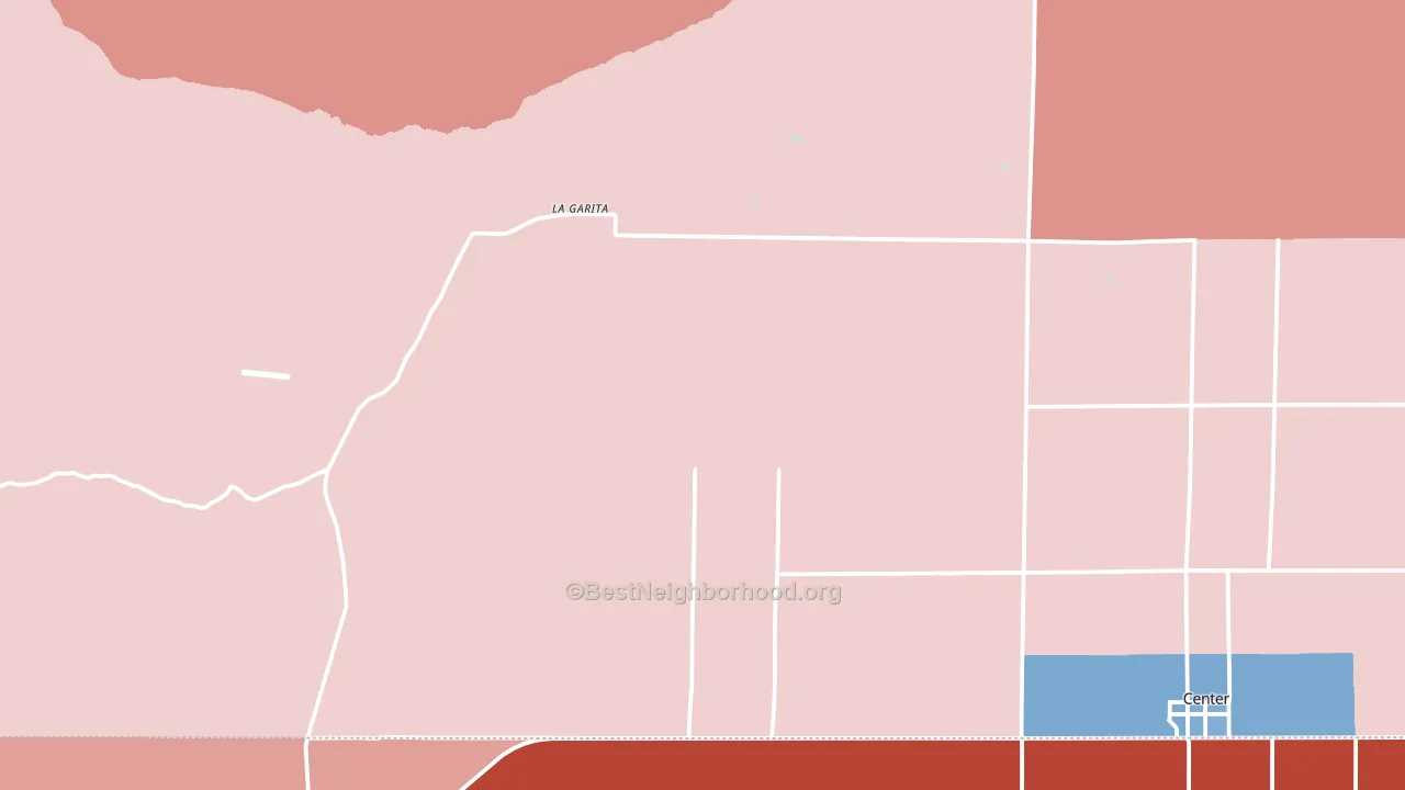 La Garita, CO block-group political-lean map